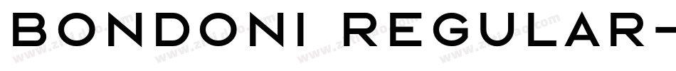 BONDONI Regular字体转换
